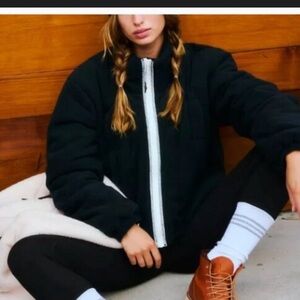 Women's free people renegade fleece puffer